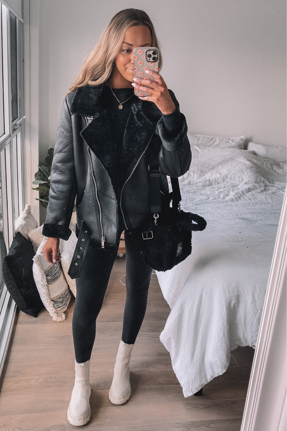 Suede Jackets For Women Ly Varey Lin Womens Faux Shearing Moto