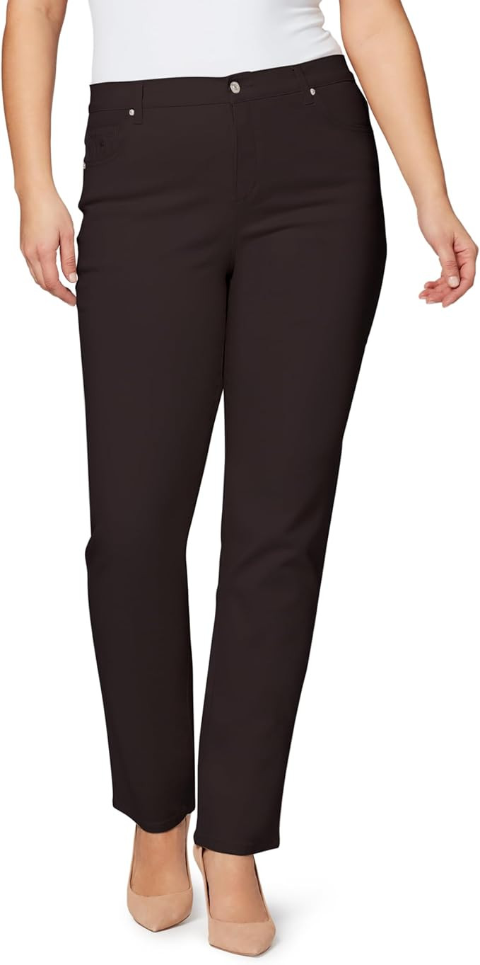 Gloria Vanderbilt Womens Amanda Classic High Rise Tapered Jean Plus Size | Amazon (US)
