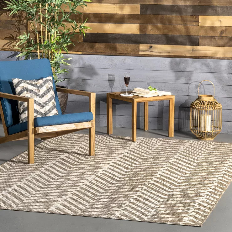 nuLOOM Macklin Herringbone Indoor/Outdoor Area Rug | Target