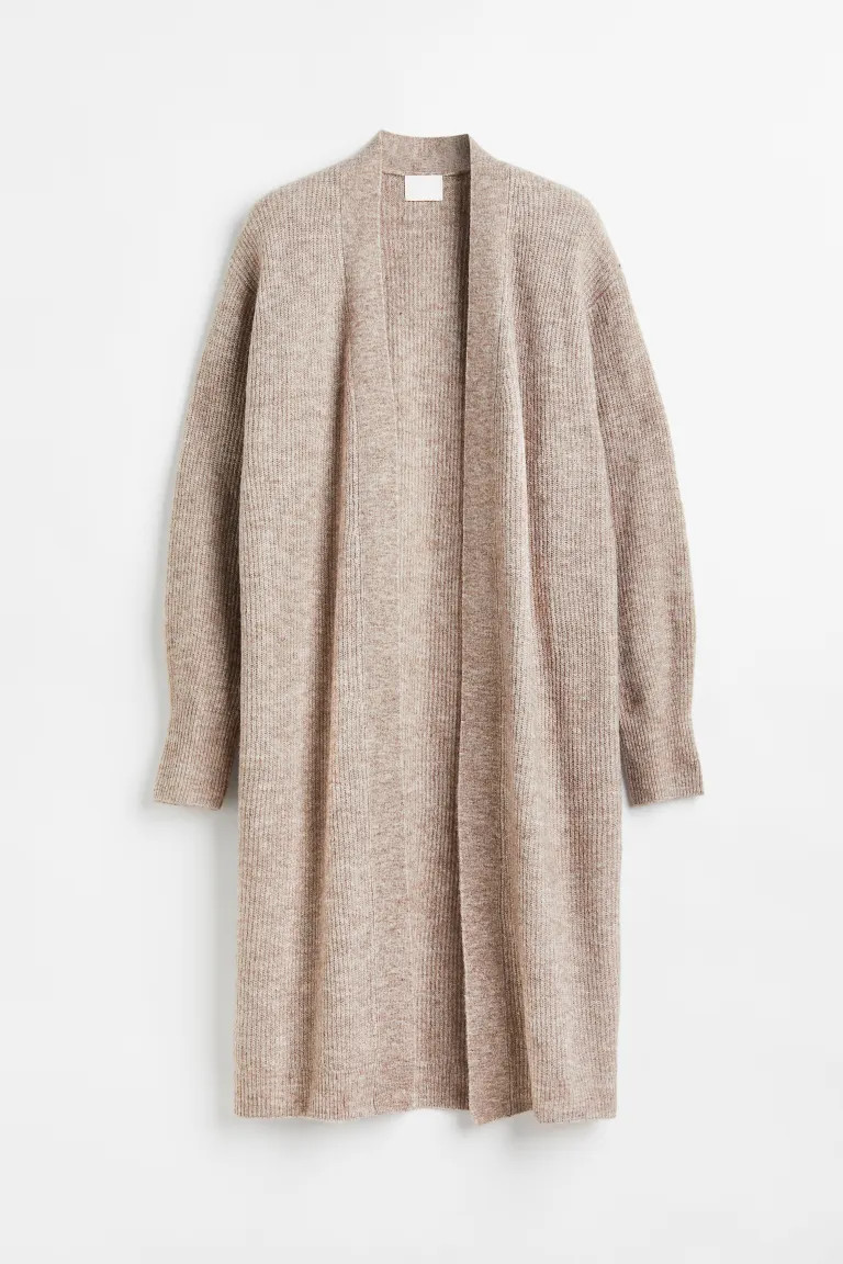 Long Rib-knit Cardigan | H&M (US + CA)