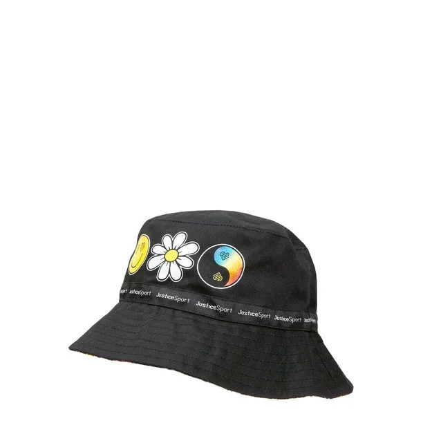 Justice Brand Girls Reversible Bucket Style Hat - Walmart.com | Walmart (US)