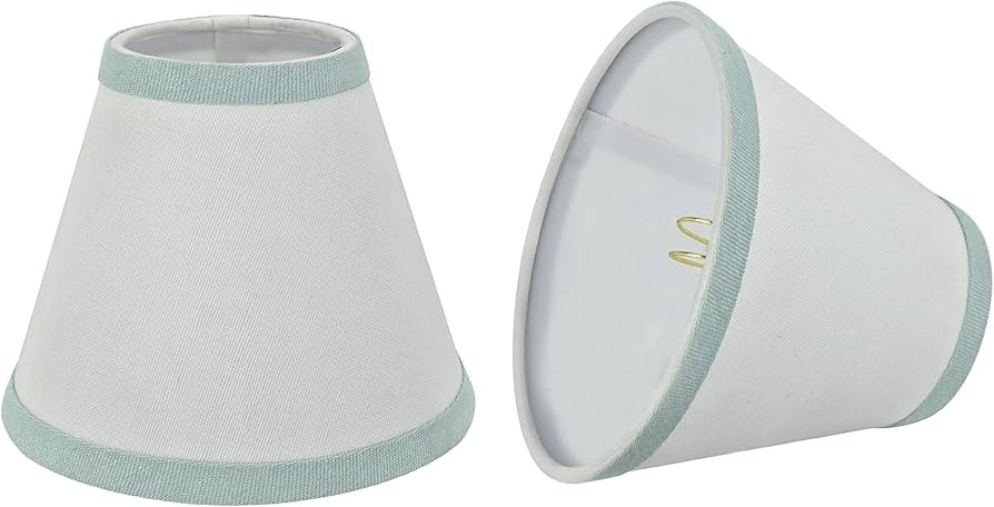 Aspen Creative 32044-2A Small Hardback Empire Shape Chandelier Clip-On Lamp Shade Set (2 Pack), T... | Amazon (US)