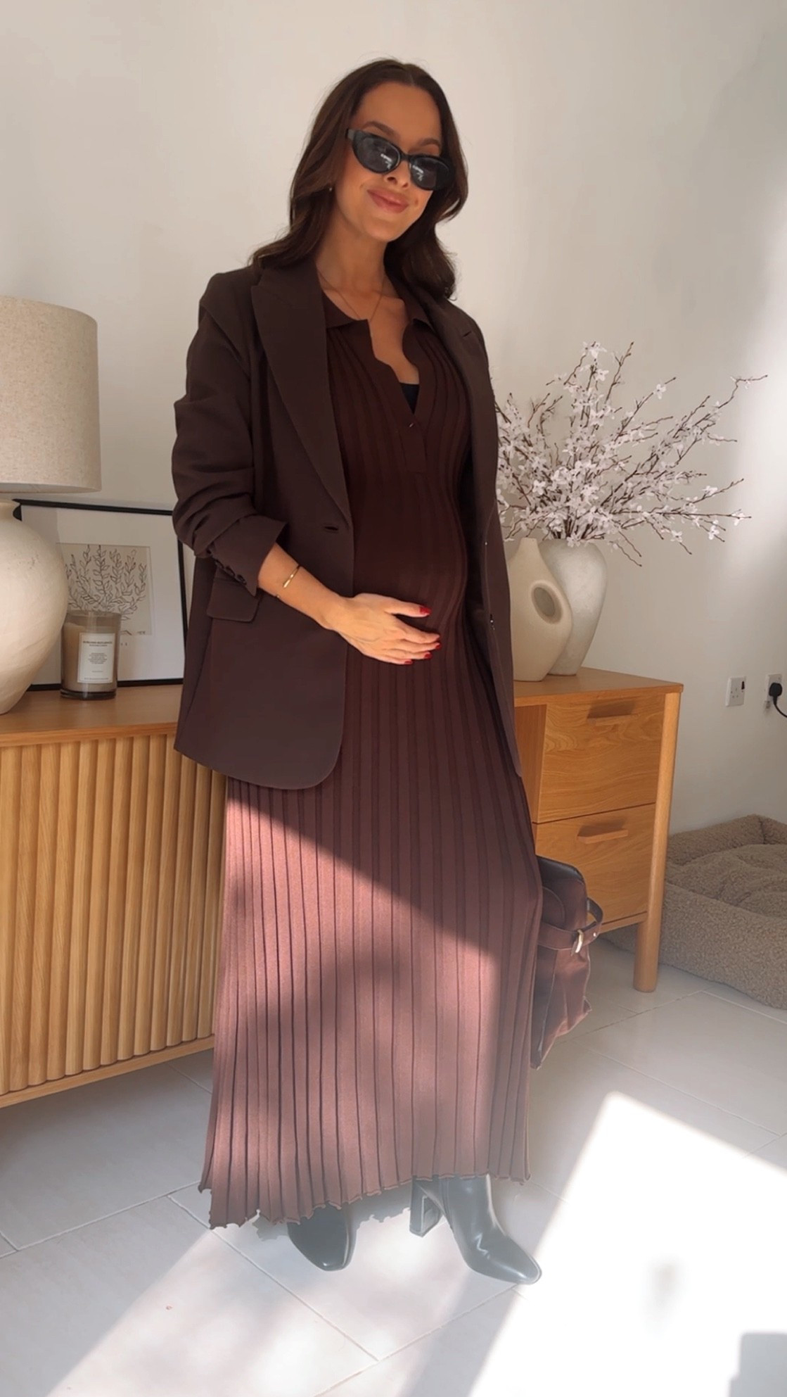 Bump office outfit of the day! 

Bump friendly dresses are saving my right now! Take your normal size as it’s lovely and stretchy 🤎

#LTKmaternity #LTKworkwear #LTKautumn