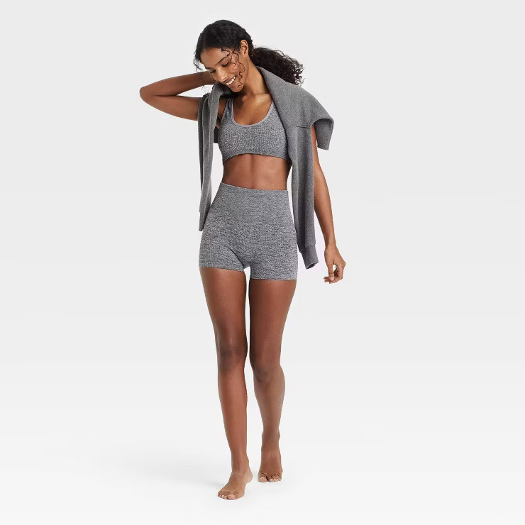 Women's Ribbed Seamless Bike Shorts - Colsie™ | Target