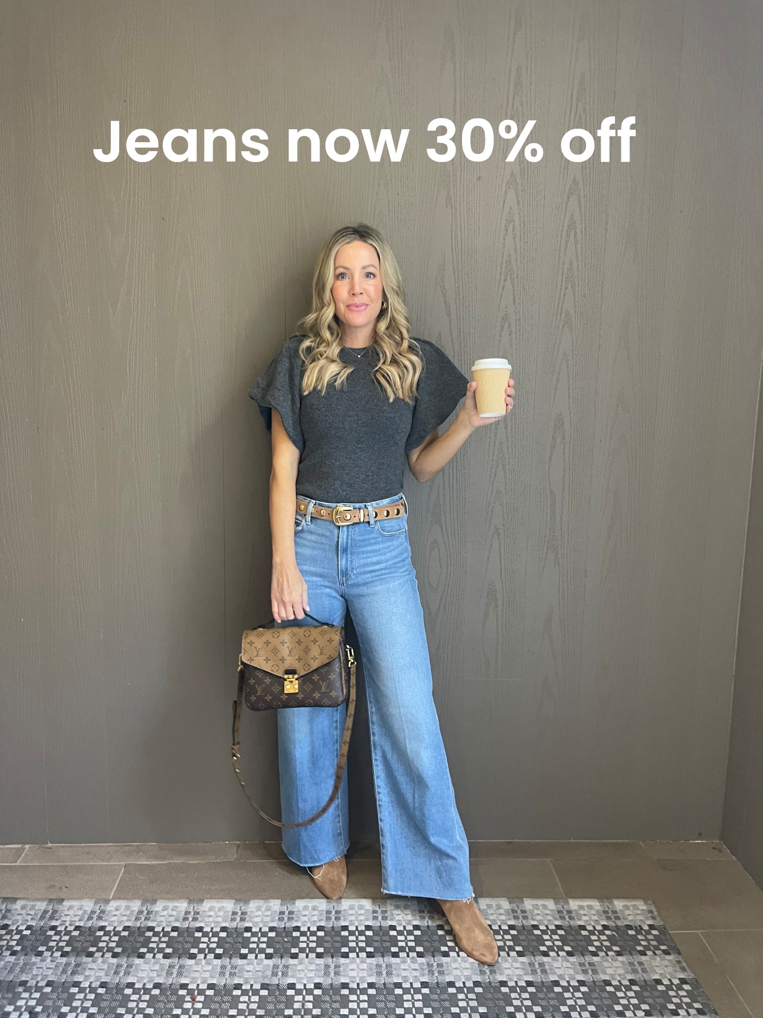 Paige Anessa wide leg jeans now 30% off. Use code anthro30. These are best sellers and sizes are going fast  These jeans are very soft hold their shape and feel like sweatpants.
Fit tts. 

#LTKSaleAlert #LTKCyberWeek #LTKootd