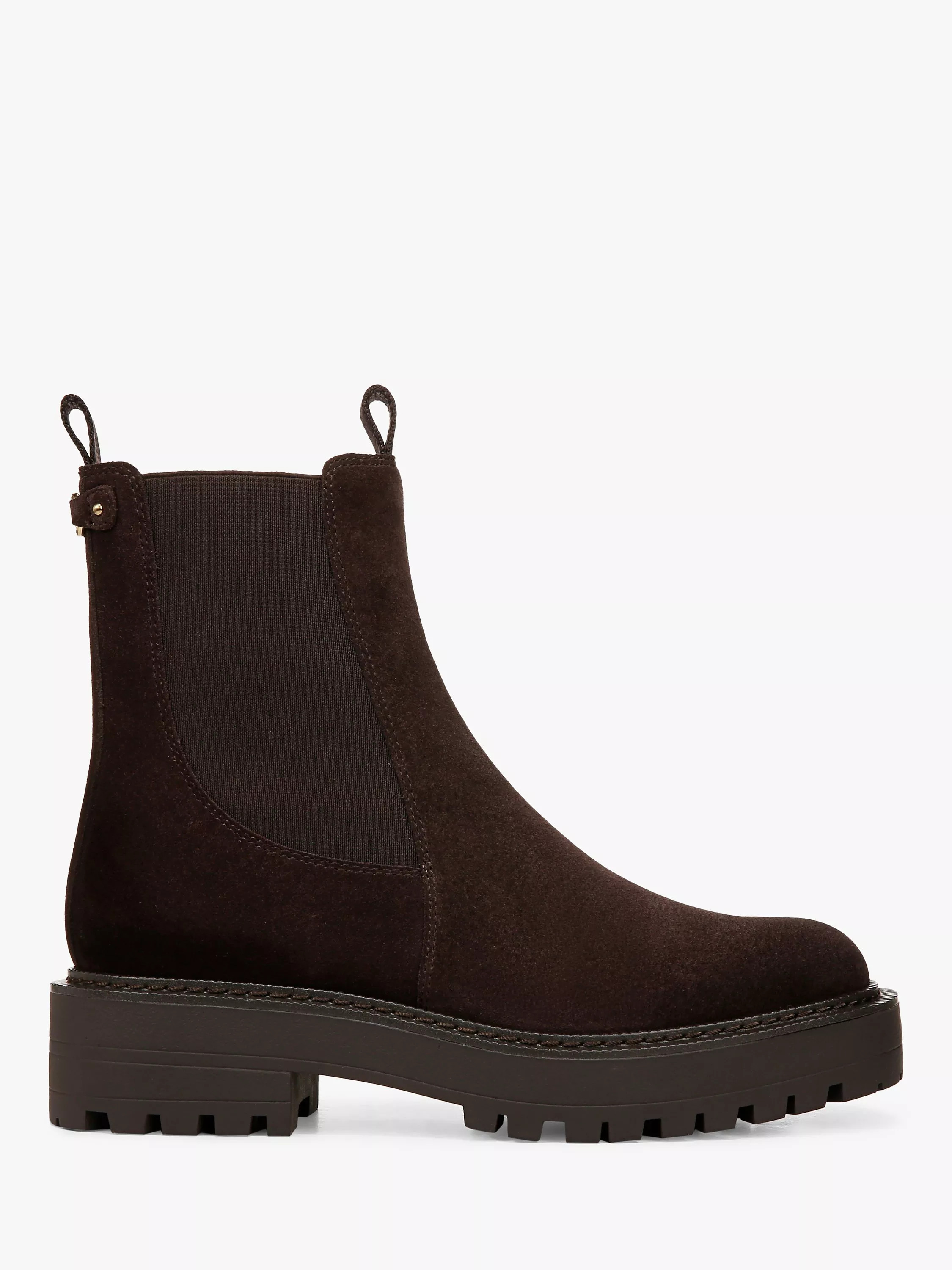 Sam EdelmanLaguna Suede Chunky Chelsea Boots, Choc Brown 208 | John Lewis (UK)