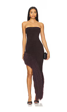 NBD Aubrey Strapless Dress in Brown from Revolve.com | Revolve Clothing (Global)