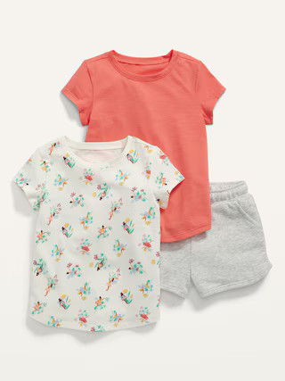 T-Shirts & Shorts 3-Pack for Toddler Girls | Old Navy (US)