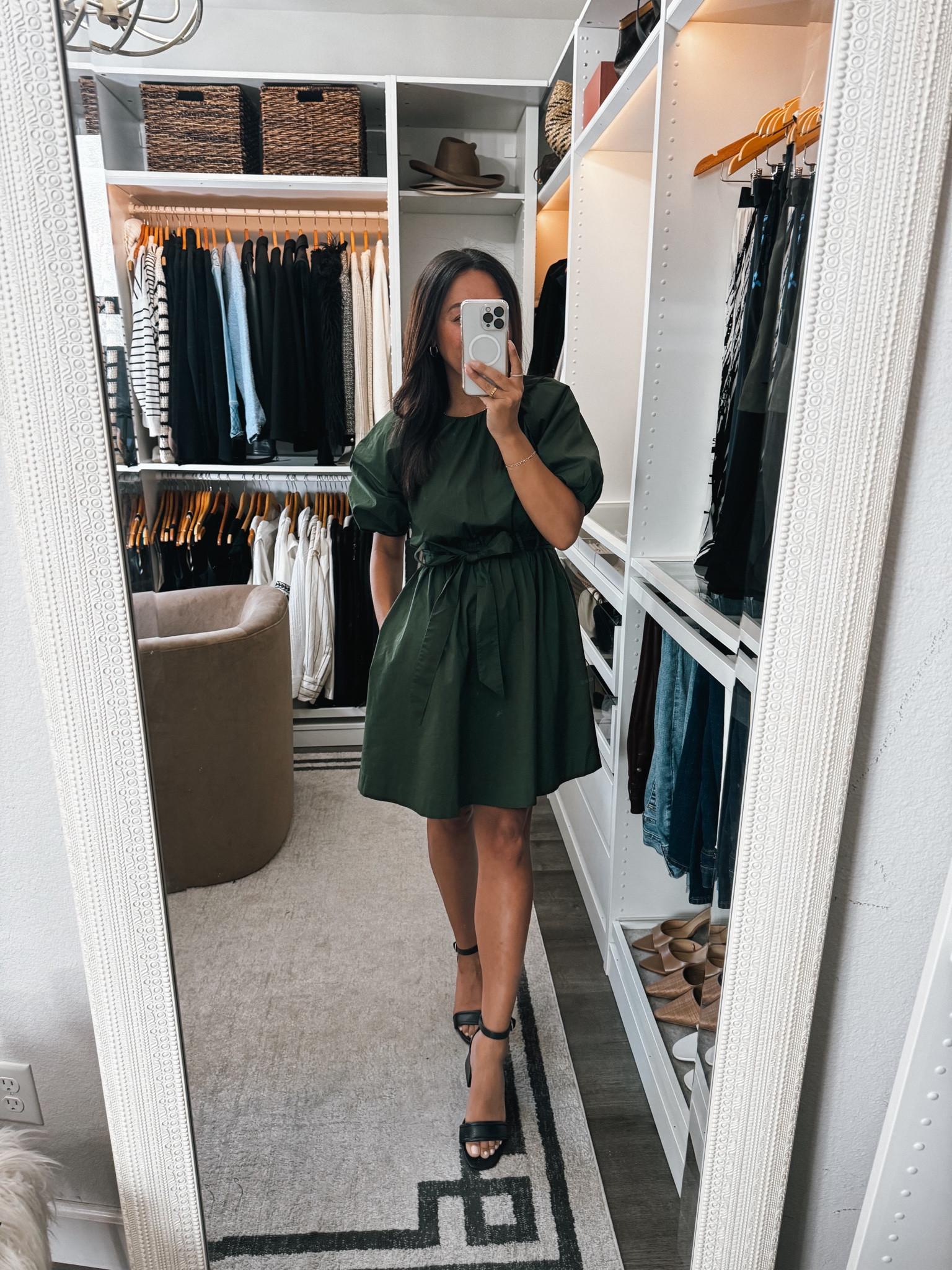velvet by graham and spencer linen dress Velvet By Graham & Spencer Greta Short Sleeve Linen Mini Dress main image 1