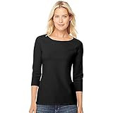 Hanes Women's Stretch Cotton Raglan Sleeve Tee | Amazon (US)