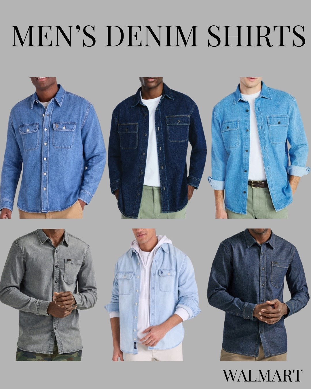 Men’s denim shirts are having a MOMENT 🤌🏼 And honestly? These are such an easy way to elevate a basic tee-and-jeans look. From light wash to classic dark denim, Walmart has some seriously good options right now.

👖 Shop these men’s denim shirt finds at Walmart!

Which wash would he wear—light, medium, or dark? 👇🏼

#MensFashion #MensStyle #DenimShirt #WalmartFinds #AffordableFashion

#LTKMens #LTKU