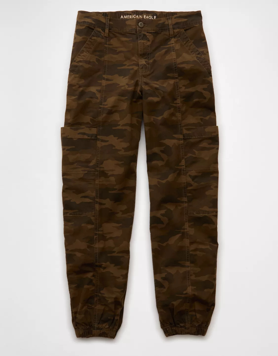 AE Stretch High-Waisted Baggy Cargo Jogger | American Eagle Outfitters (US & CA)