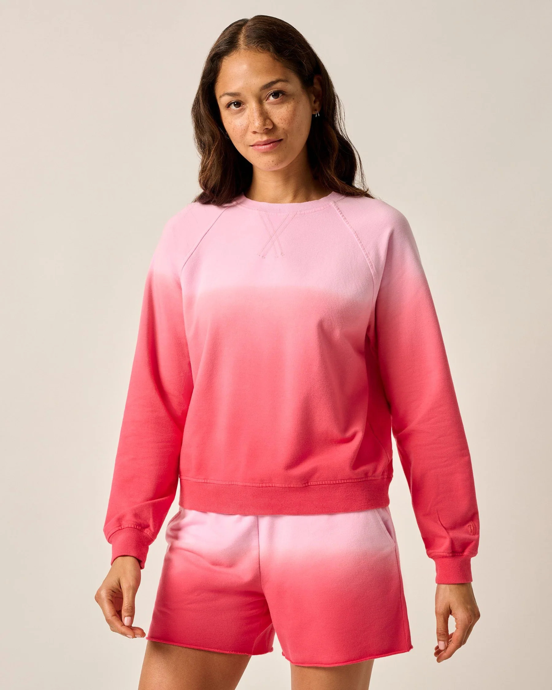 Sophia Lightweight Terry Crewneck Sweatshirt | johnnie O