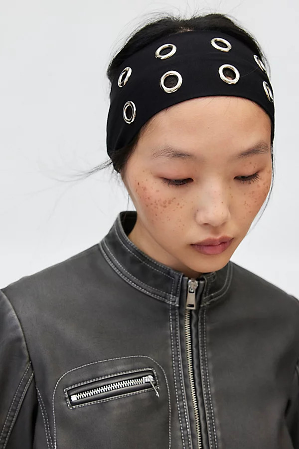 Grommet Soft And Stretchy Wide Headband in Black, Women's at Urban Outfitters | Urban Outfitters (US and RoW)
