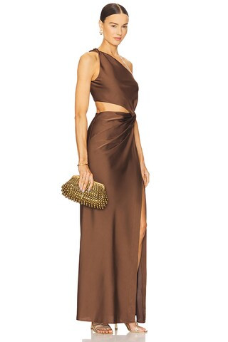 Kristin Gown in Umber Brown | Revolve Clothing (Global)