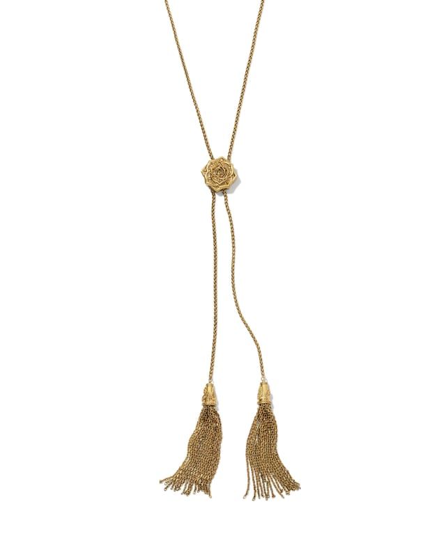 Ansel Rose Bolo Necklace in Vintage Gold | Kendra Scott | Kendra Scott
