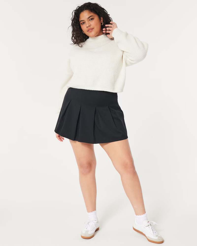 Easy Cozy Waffle Mock-Neck Sweater | Hollister (US)