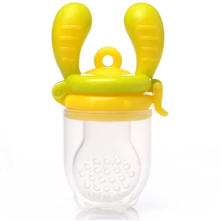 Kidsme 160337 GY Silicone Baby Food Feeder, Large Size, BPA Free and FDA, Tested Green and Yellow | Walmart (US)