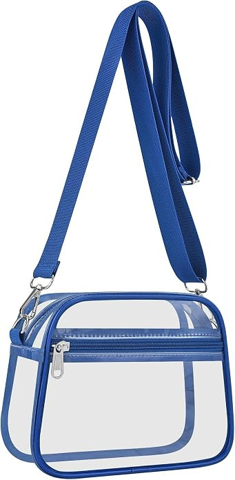 Clear Bag for Stadium Events Clear Sports Fan Handbags Purses with Adjustbale Strap for Concerts ... | Amazon (US)