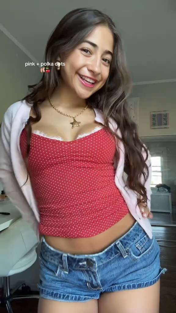 pink + polka dots 🩰🍒 denim shorts are from hollister but no longer available in this wash- but comes in 3 other colors!!! 

 #LTKSeasonal #LTKStyleTip #LTKShoeCrush