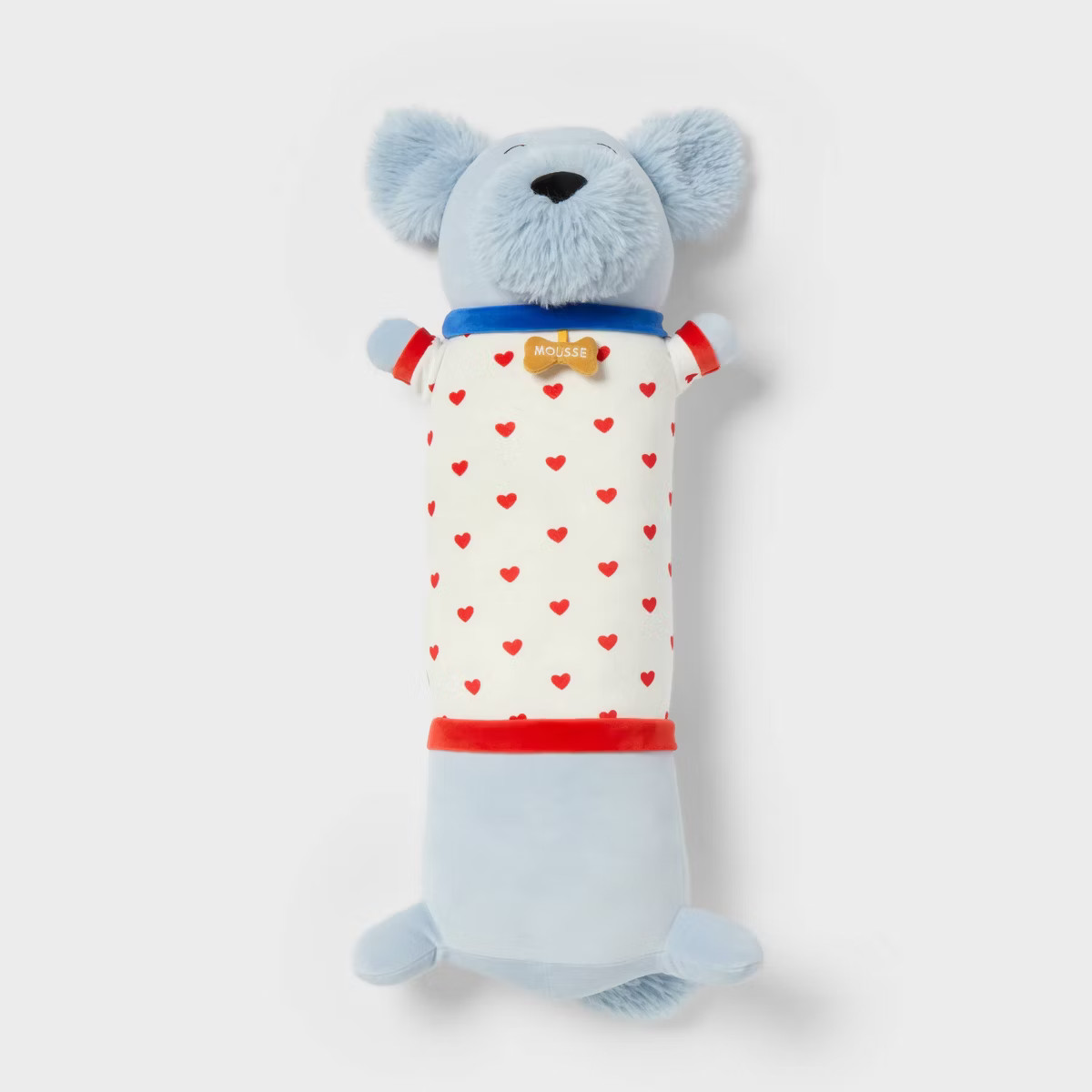 Dog Kids' Long Weighted Plush Throw Pillow Blue - Pillowfort™ | Target