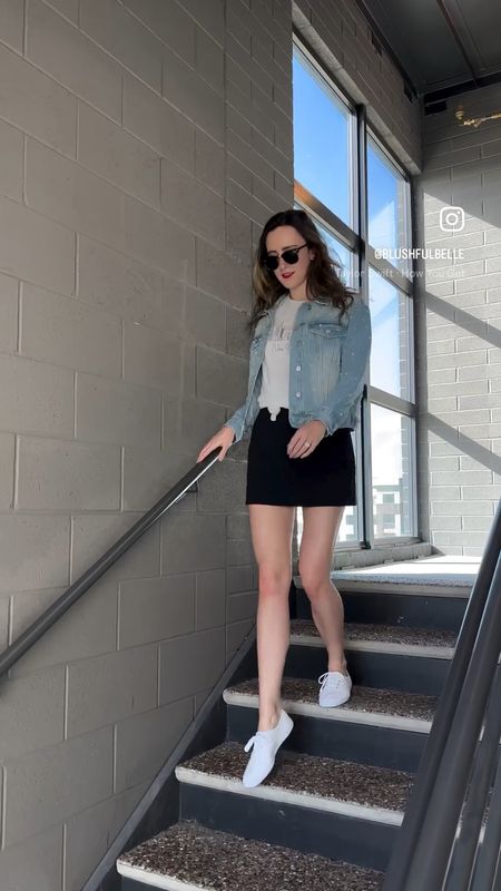 In my 1989 TV era 🩵🏙️🗽 love this casual outfit and the pearl details on the denim jacket! 

#LTKstyletip #LTKfindsunder100 #LTKVideo