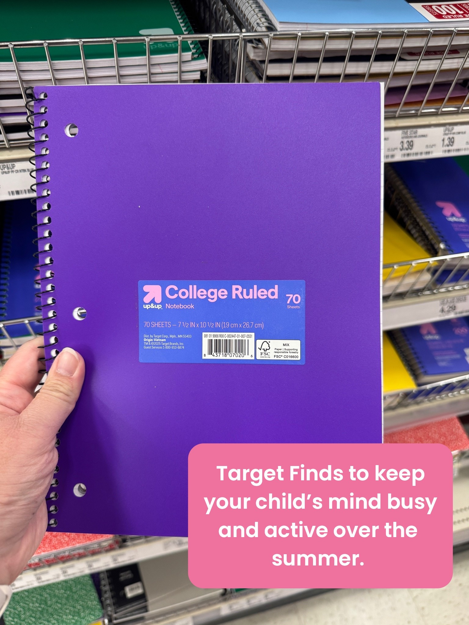 Kids can use a blank notebook to write stories, journal entries of their summer, and more.

#LTKmomlife #LTKKids