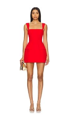 Amanda Uprichard Bethany Romper in Crimson from Revolve.com | Revolve Clothing (Global)