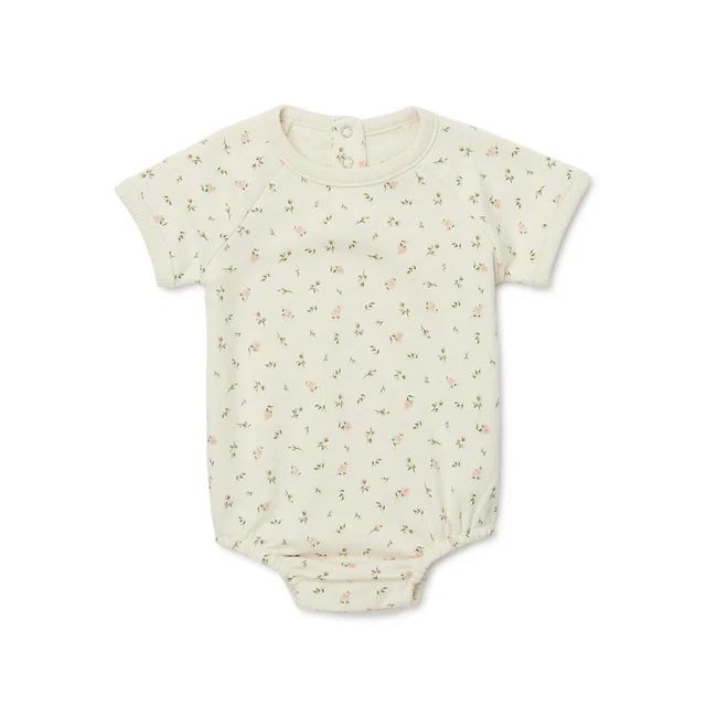 easy-peasy Baby Short Sleeve French Terry Print Bodysuit, Sizes 0-24 Months | Walmart (US)