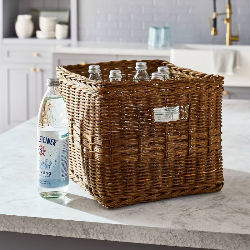 Rattan Cube Basket - Threshold™ designed with Studio McGee | Target