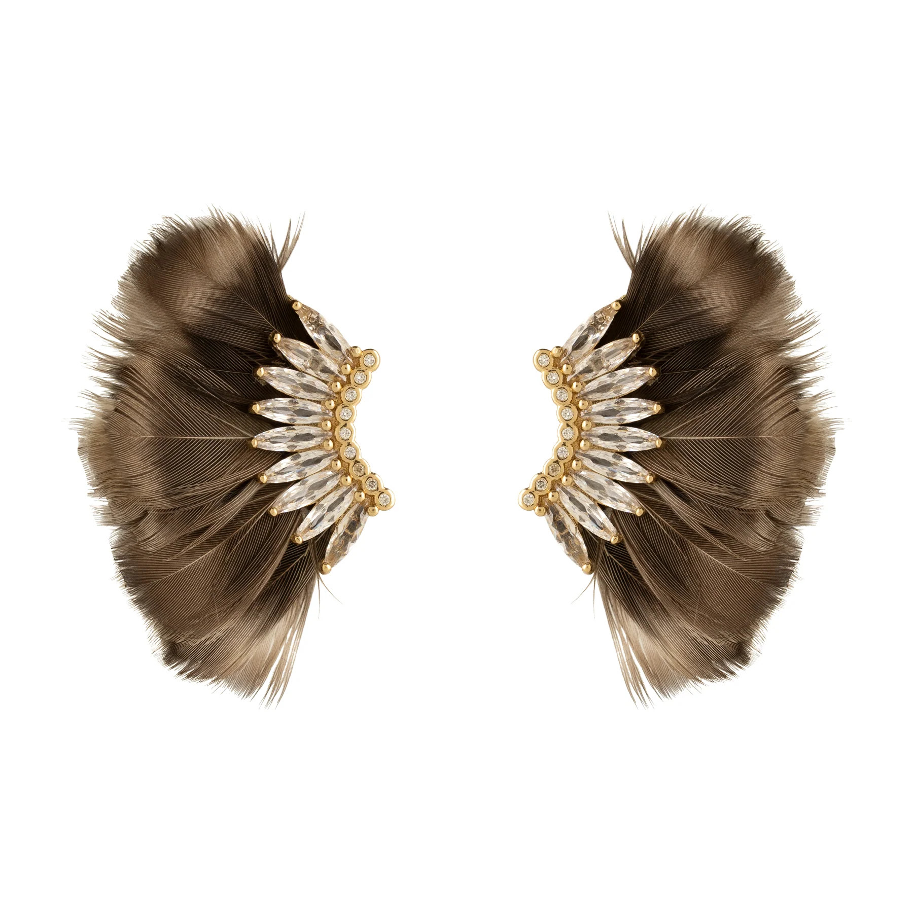Luxe Mini Madeline Feather Earrings | Mignonne Gavigan