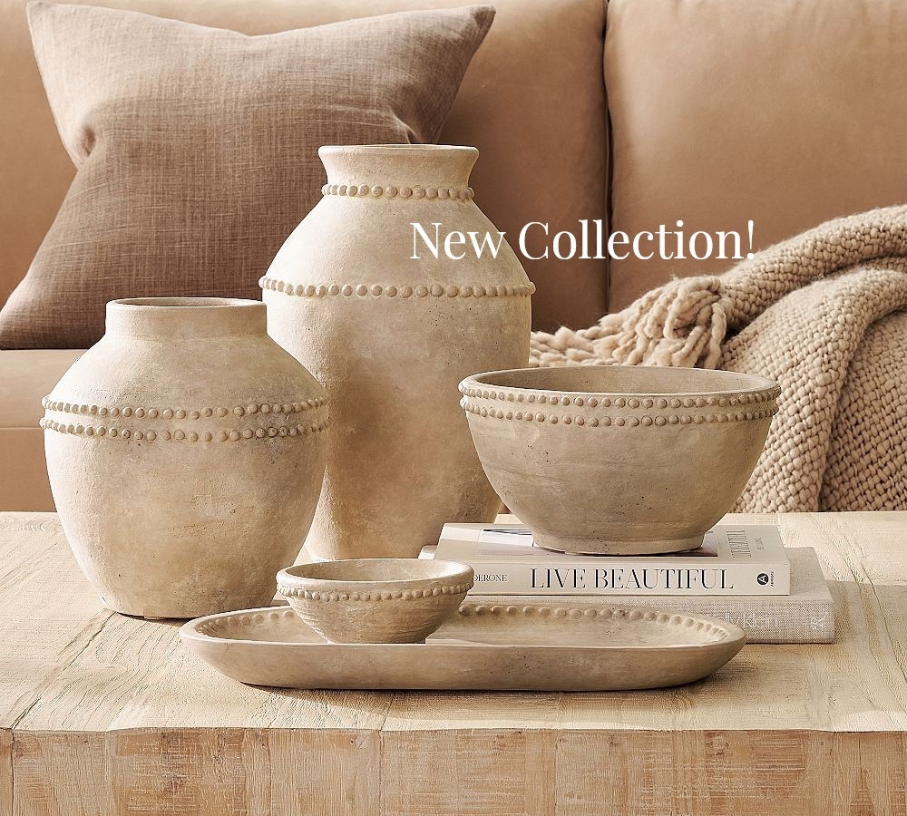 New vase, bowls, tray collection for spring and summer styling! Beautiful neutral textures, shop more vase collections from Pottery Barn. 

#LTKHome