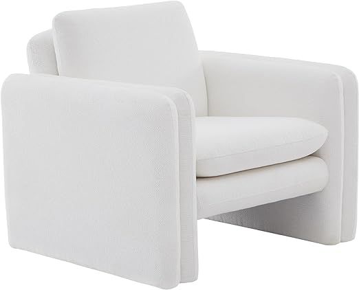 Watson & Whitely Double Arm Accent Chair, Wide Square Armchair with Boucle Fabric, Mid-Century Mo... | Amazon (US)