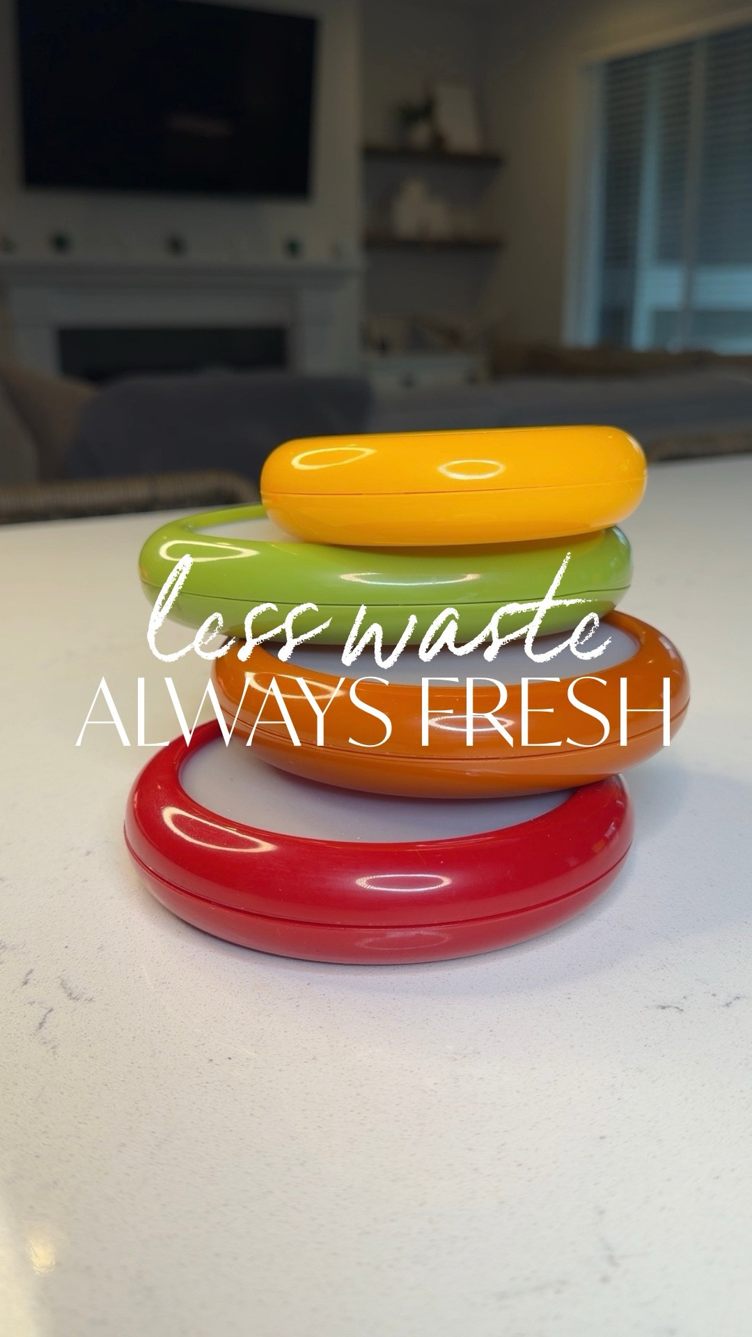 Stop wasting food and help reduce microplastics! 🍑🍋🍏🥑🍋‍🟩🥝🧅🫑

If you have a friend or family member that is on a health journey and hates wasting as well, share this with the arrow!

- with numerous protrusions along the edge to increase friction, its easier to open than previous designs.

- This space-saving container not only keeps your food fresh but also organizes your fridge efficiently. Its apple-shaped design perfectly fits halved fruits and vegetables for easy identification.

- Made with a newly upgraded top cover that combines soft, highly elastic food-grade silicone film and durable ABS plastic, these containers ensure an airtight seal without any leakage.
The rotating lid allows for effortless opening and sealing, guaranteeing long-term use without wear and tear.

- perfect for storing a variety of produce, including avocados, oranges, tomatoes, lemons, onions, apples, limes, kiwis, and more. They are also ideal for keeping cheese and leftovers fresh.

- simple to clean under running water, helping you save money and reduce food waste. Their compact design ensures easy storage, keeping your fridge neat and organized.

#LTKHome #LTKmomlife