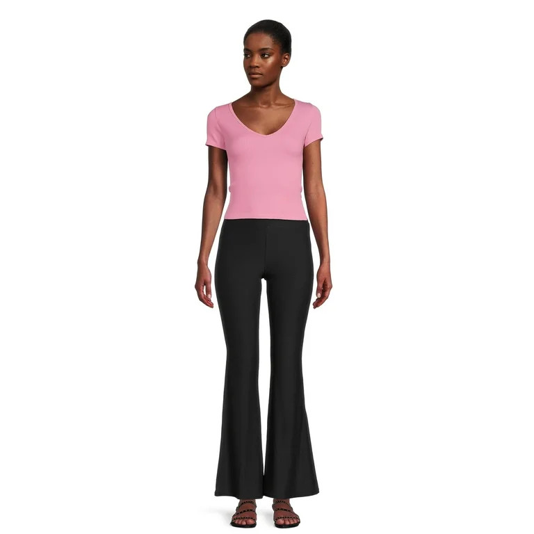 No Boundaries Juniors Pull On Flare Pants, Sizes S-XXXL | Walmart (US)