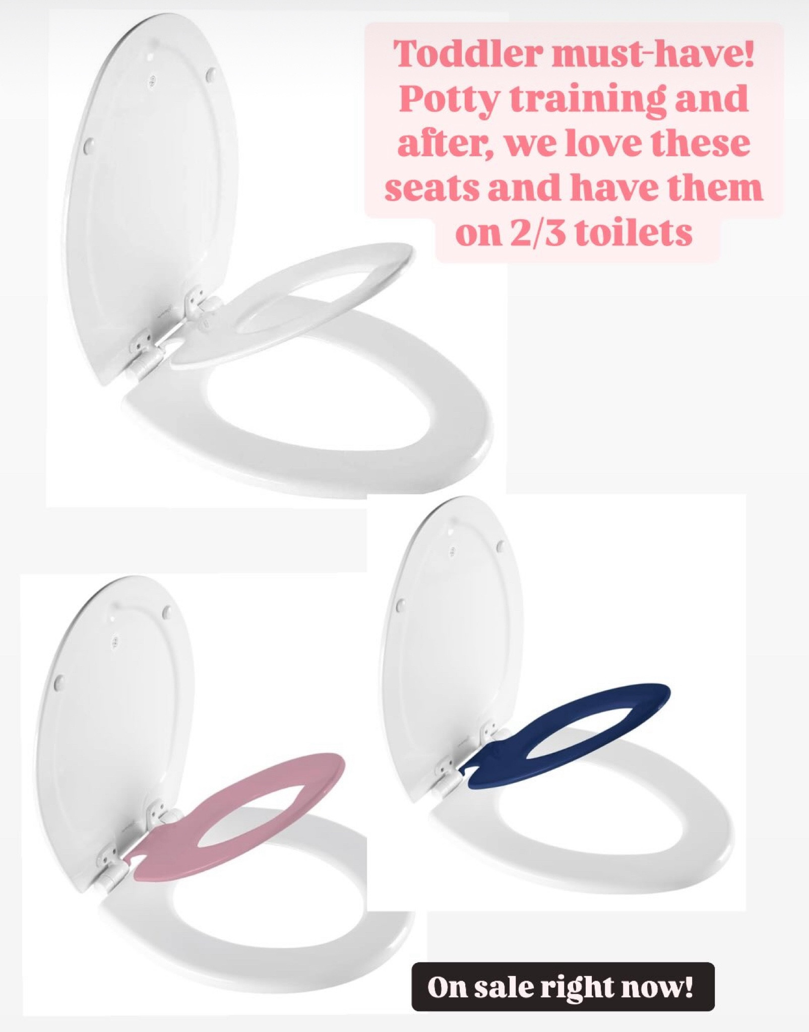 The best toddler potty training seat! This one is built in and has a magnet clip to hold up the toddler seat when not in use 🙌🏼

#LTKFamily #LTKKids #LTKHome