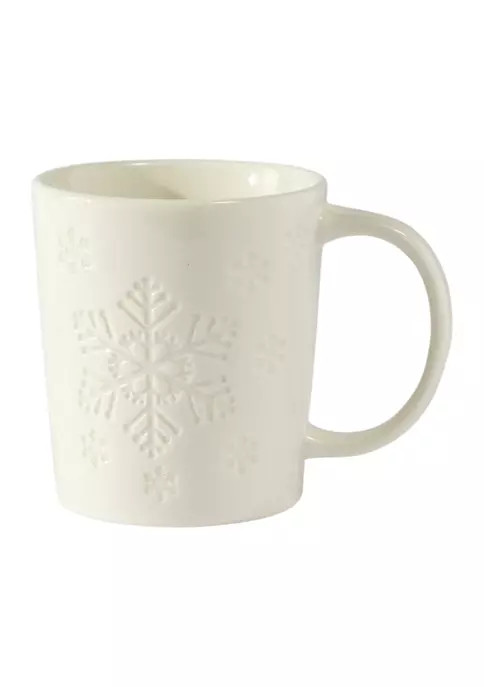 Snowflake Ceramic Coffee Mug | Belk