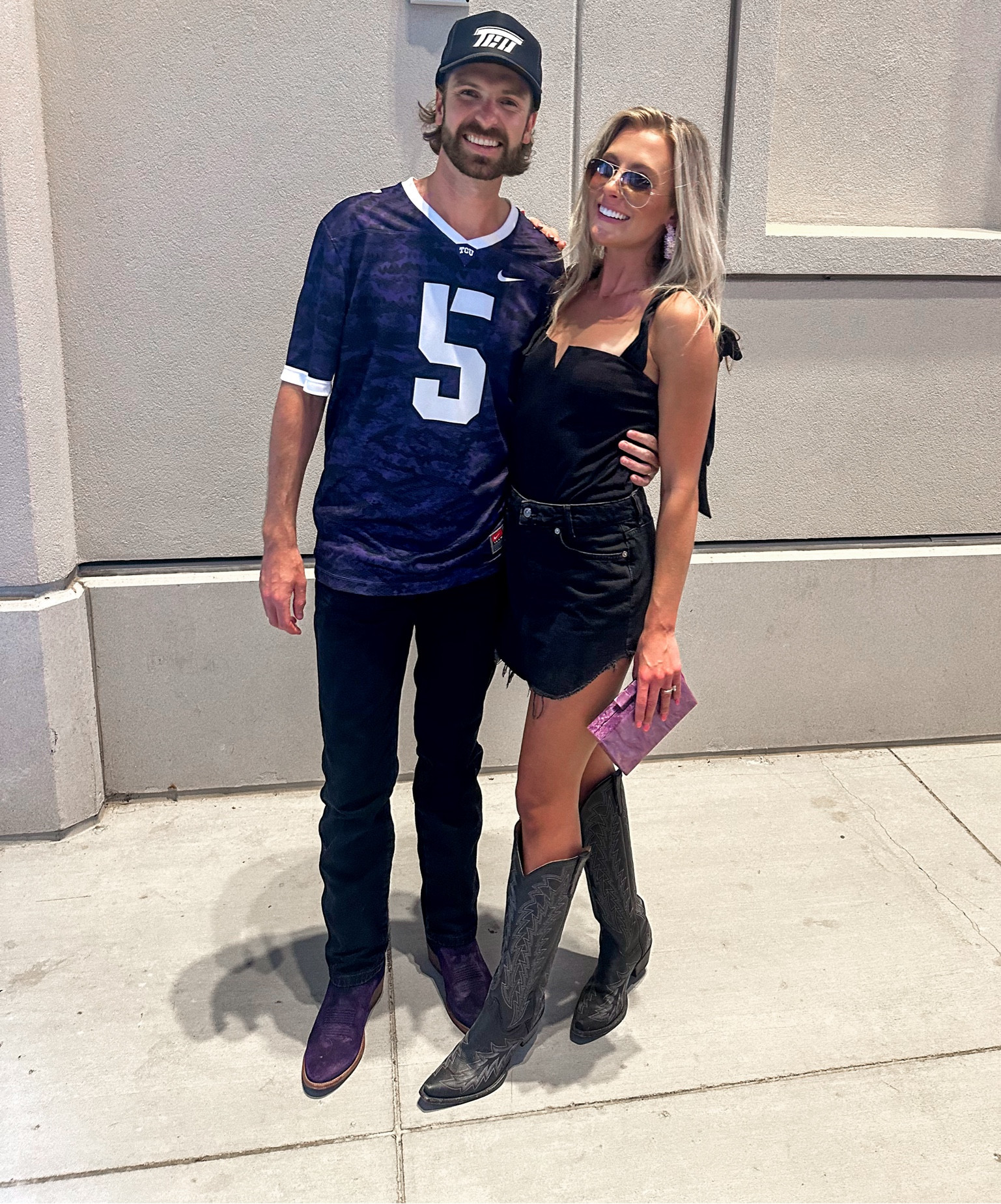 Game day! Go frogs 💜🤍🏈

#LTKfindsunder100 #LTKSeasonal #LTKshoecrush