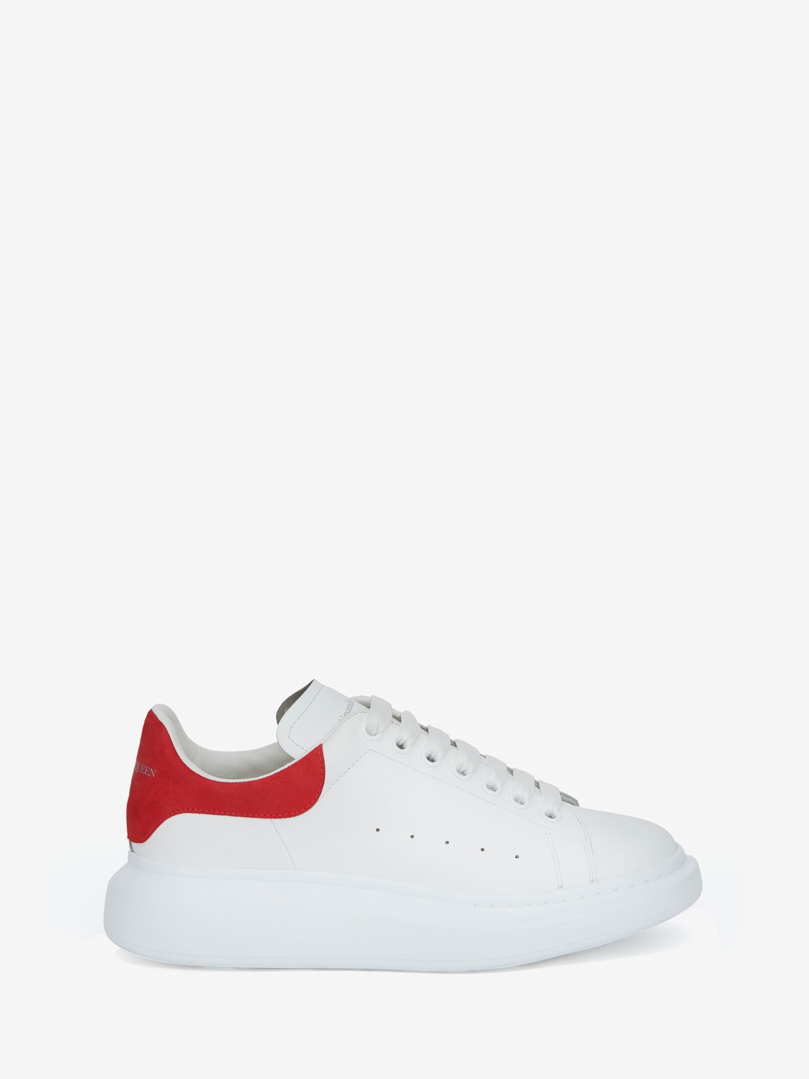Men's Oversized Sneaker in White/lust Red | Alexander McQueen