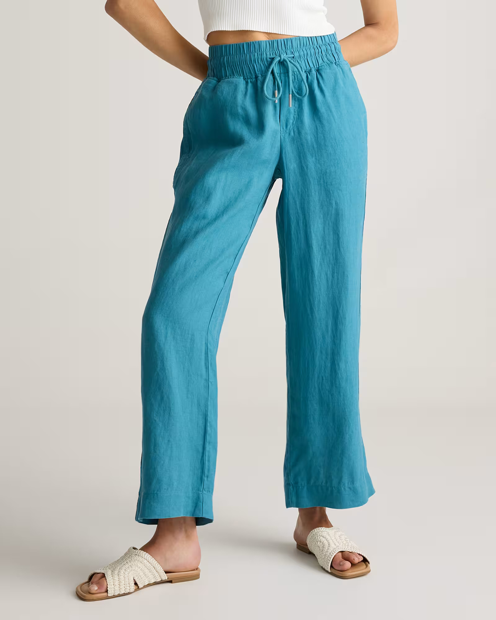 100% European Linen Wide Leg Pants | Quince