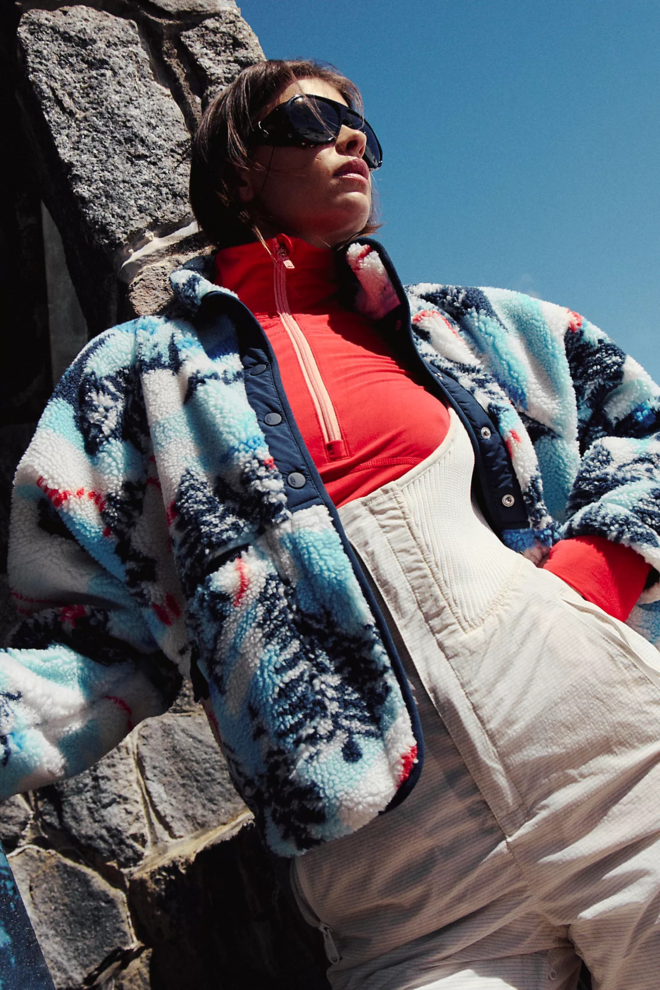 Hit The Slopes Printed Fleece Jacket | Free People (Global - UK&FR Excluded)