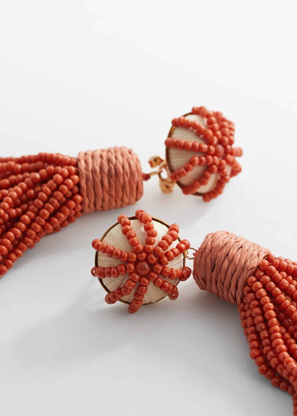 Beaded pendant earrings -  Women | Mango United Kingdom | MANGO (UK)