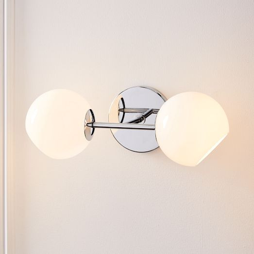 Staggered Glass 2-Light Sconce (17") | West Elm (US)
