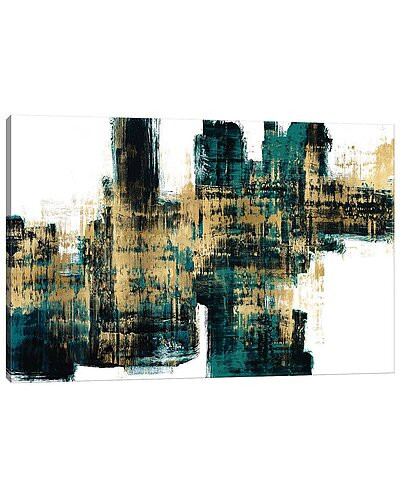 Vibrant Gold on Teal by Alex Wise Wall Art | Rue La La