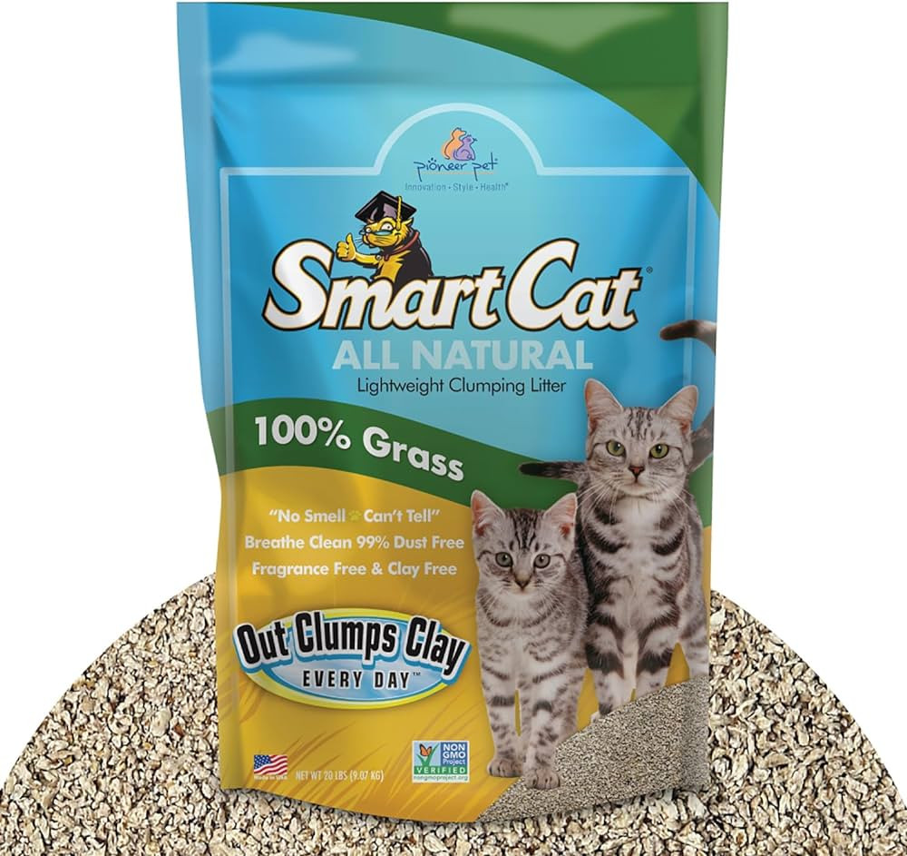 SmartCat All Natural Clumping Cat Litter, 20 Pound (320oz 1 pack) - Alternative to Clay and Pelle... | Amazon (US)