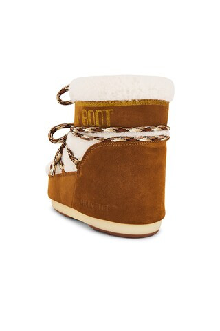 Icon Low Shearling Boot in Whiskey & Off White | Revolve Clothing (Global)