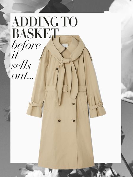 This hooded trench coat from COS is a great elevated take on a spring staple 🧥🧥
Trenchcoat | Capsule wardrobe | Beige coat | Minimal outfit 

#LTKeurope #LTKspring #LTKuk