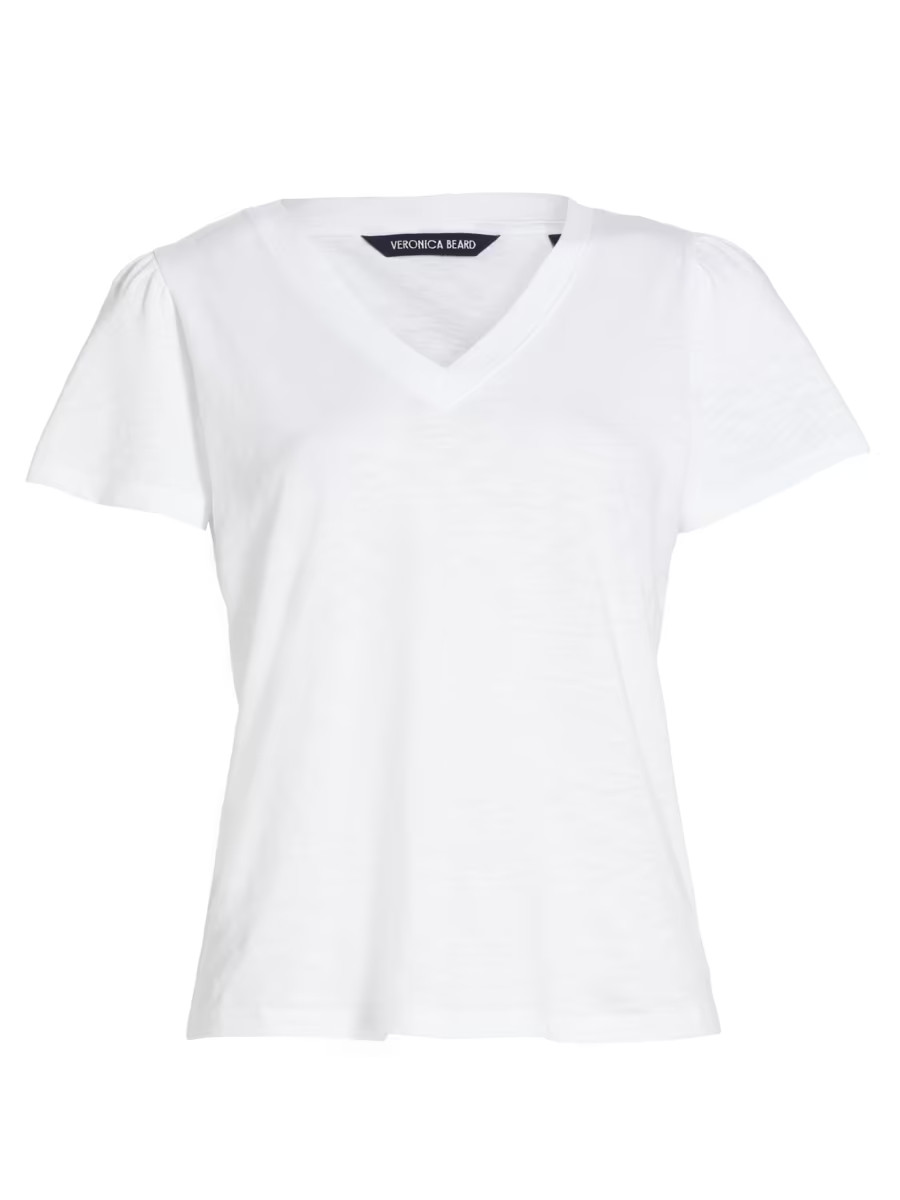 Posey Heathered Cotton Tee | Saks Fifth Avenue