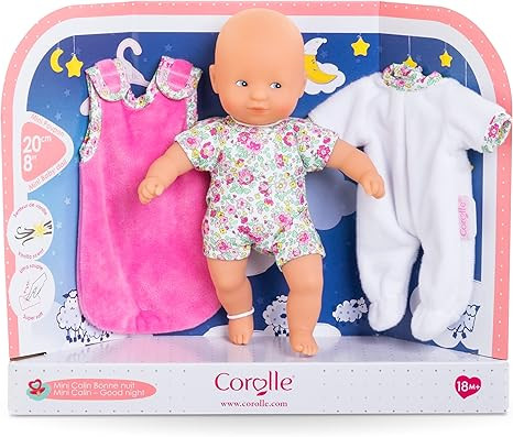 Corolle Mini Calin “Good Night” Blossom Garden - 8" Soft Boy Baby Doll with Vanilla Scent, Wh... | Amazon (US)