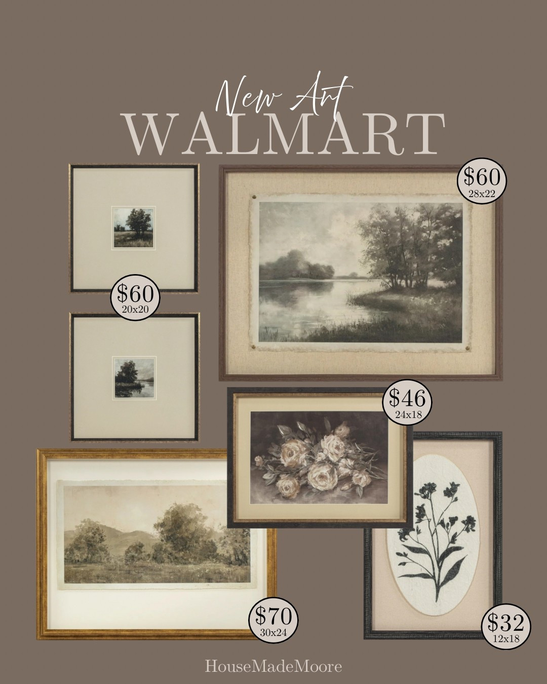 Vintage inspired moody art for the neutral decor lover !

Walmart | My Texas House | Moody | Home Decor | Earthy | Vintage | Organic | Neutral | Living Room | Dining Room | Bedroom | Home Officee

#LTKHome #LTKFindsUnder100